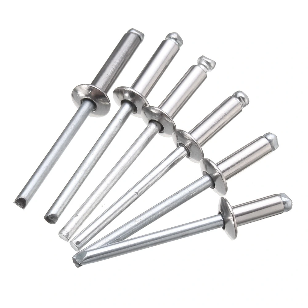 China Wholesale Price DIN 7337 Waterproof Unigrip Threaded Rivet Cap Size Color Csk 6100 Open Type End Aluminium Blind Pop Rivet 3