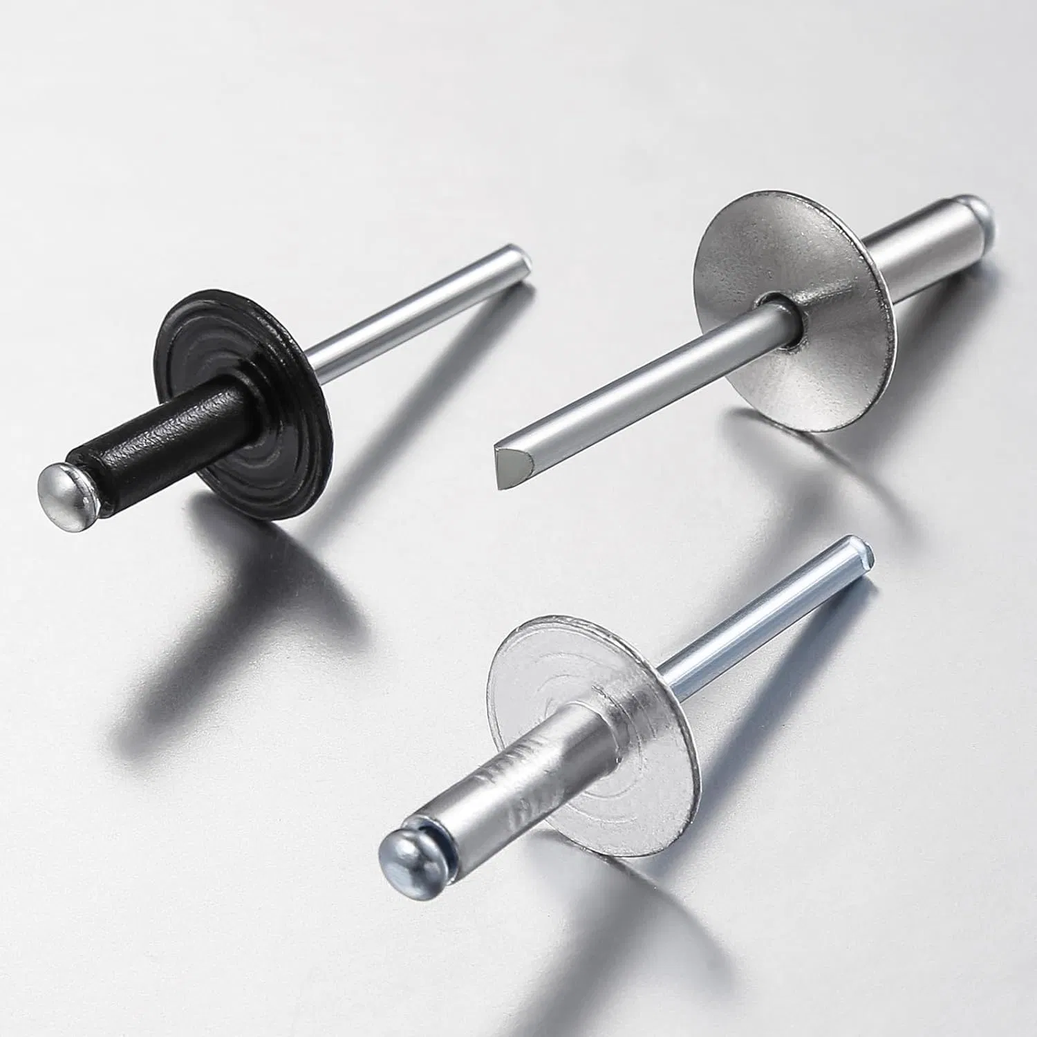 Large Flange Pop Rivets 3/16" X 1" - Aluminum Body Steel Mandrel, Pack Of 50-197933