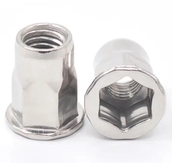 Flat Head Inner-Hex Body Rivet Nut